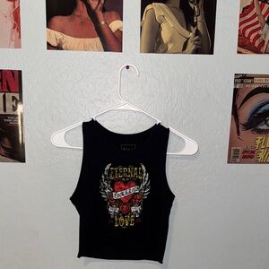 Eternal love black tank size small